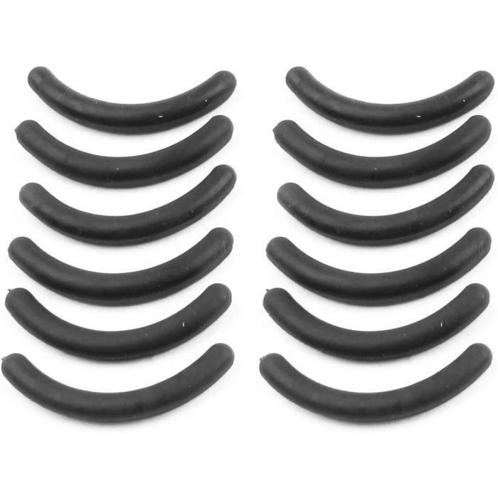 25 pieces de Tapis remplaces de pince de cils Outils de maquillage en caoutchouc Noir