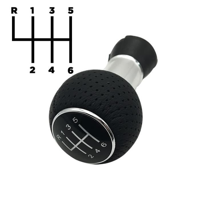 Pièces Auto,Pommeau de levier de vitesse de voiture, pour Audi A3 2000 à 2003 Audi A4 S4 B6 B7 Passat B5 B6 B7 CC 3C - Type 6 Speed