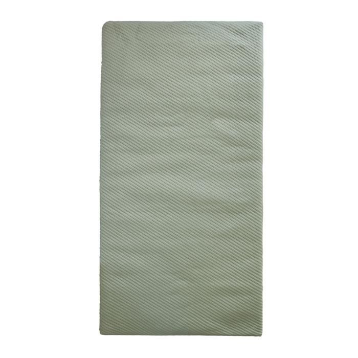 CANDIDE - Matelas Bébé Voyage 60x120x4cm, Dessous PVC Imperméable, Déhoussable, Enroulable, Transportable, Fabriqué France (Olive)
