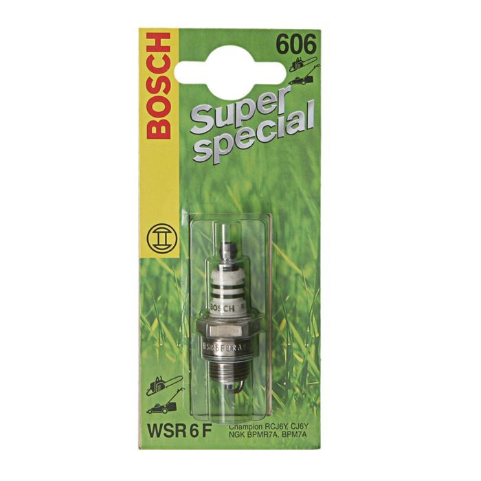 Bougie d'allumage tondeuse Bosch N°606 WSR6F