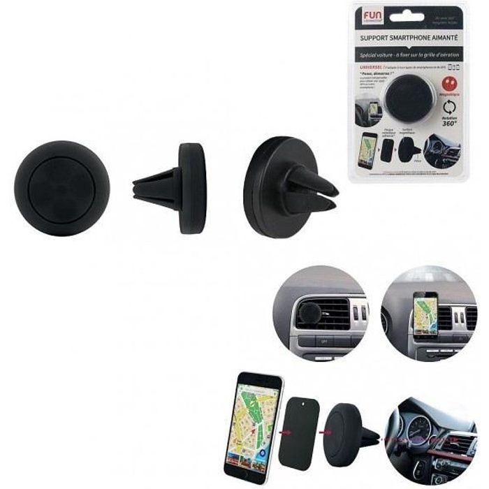 Support Smartphone Aimante Voiture - Accessoire Portable Telephone GPS - 082