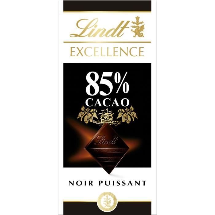 LINDT Tablette chocolat noir - 85% cacao - 100 g