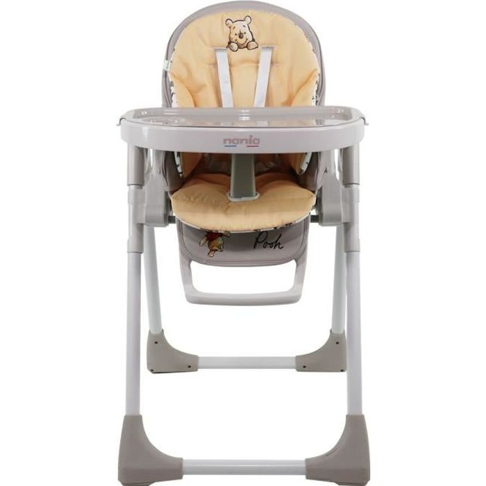 Nania - Chaise haute CARLA de 6 à 36 mois – Inclinable et réglable en hauteur – Winnie Exploring