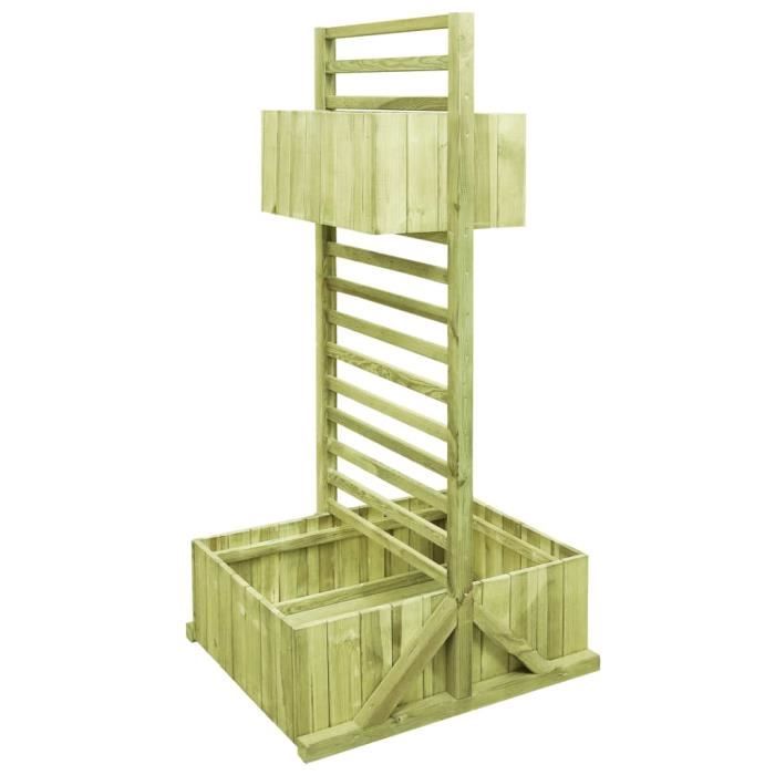 Jardinière en treillis Bois de pin imprégné