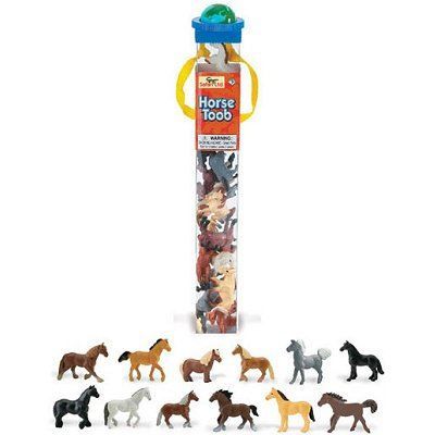 Chevaux - Tube de 12 figurines