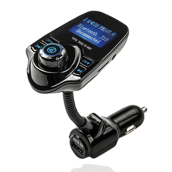 TD® Kit Chargeur MP3 USB Lecteur de Musique sans fil Bluetooth TranEMetteur FM Émetteur Bluetooth de voiture grand écran