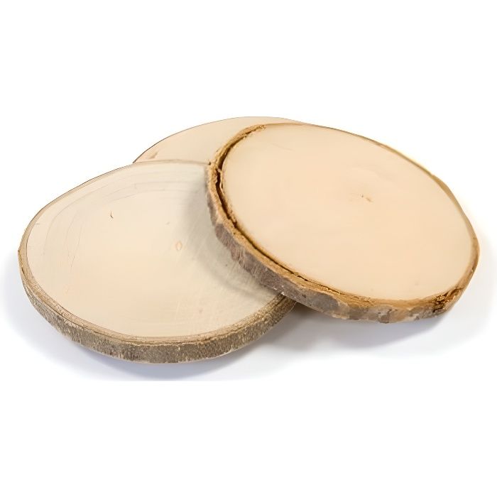 Disque en bois naturel (x4) REF/DEC367