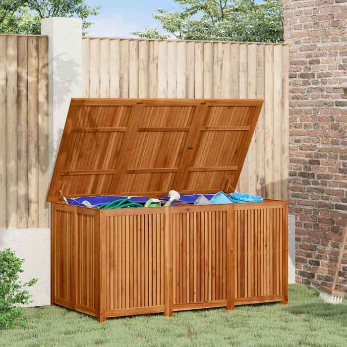 vidaXL Boîte de rangement de jardin 75x75x58 cm bois massif dacacia 319706 - vue 3