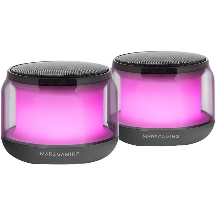 Haut-Parleurs Bluetooth Mars Gaming MS-AURA – 15W, Éclairage RGB 360º - vue 7