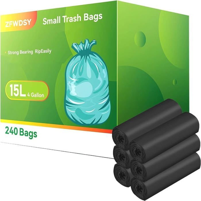 Grands Sacs Poubelles Compacteurs Extra Robustes - 20x34x45 Pouces - Doublure Poubelle Idéale Pour Usage Extérieur Et Intérieur
