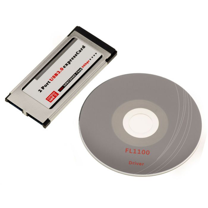 Carte ExpressCard 2 Ports USB 3.0 Extra Fine - Pour Ordinateur Portable - Réf #i823 - Neuf