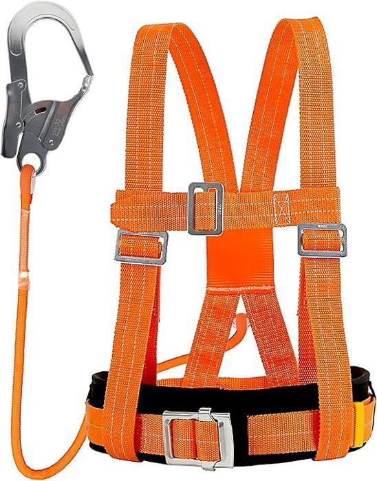 SwaYve Kits de Harnais de Sécurité, Harnais de Sécurité de Construction, Ceinture de Sécurité Extérieure Complète, Protection Contre Les Chutes Pour Chantier de Construction, Nettoyage de Vitres de Ha