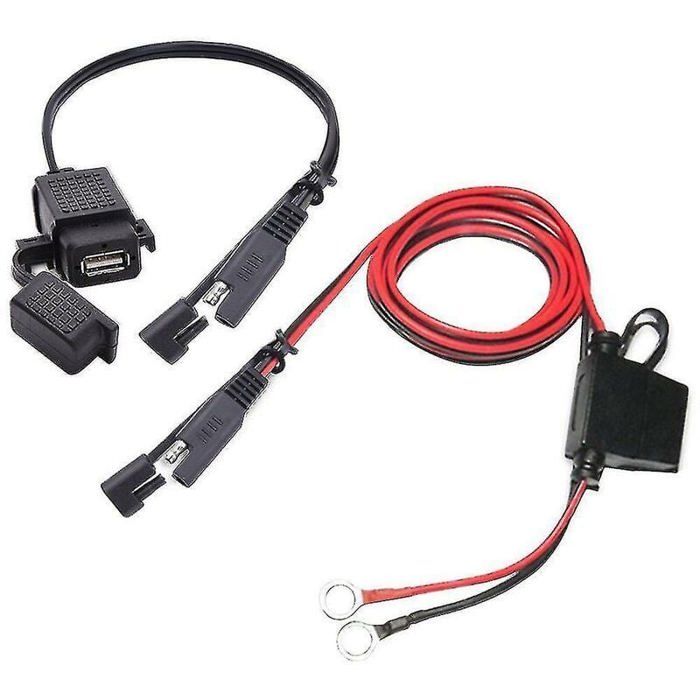 Chargeur USB étanche Pour Moto Avec Boussole - Entrée 9-24V, Sortie 5V/2,5A - Support Guidon Ou Rétroviseur - Flisdtry