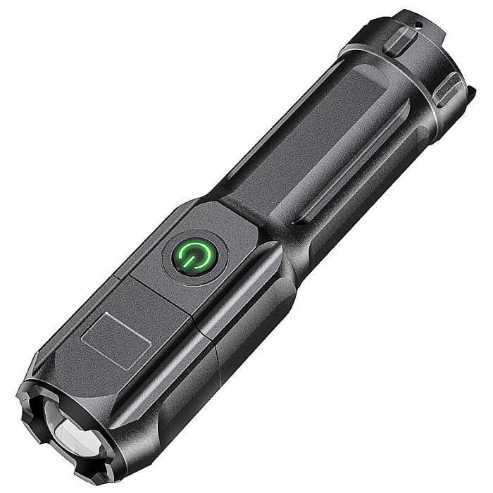 Lampe de Poche Porte-clés Rechargeable Mini Torche LED Lampe de Poche EDC extérieure Super Lumineuse Lampe de Poche LED étanche Pe