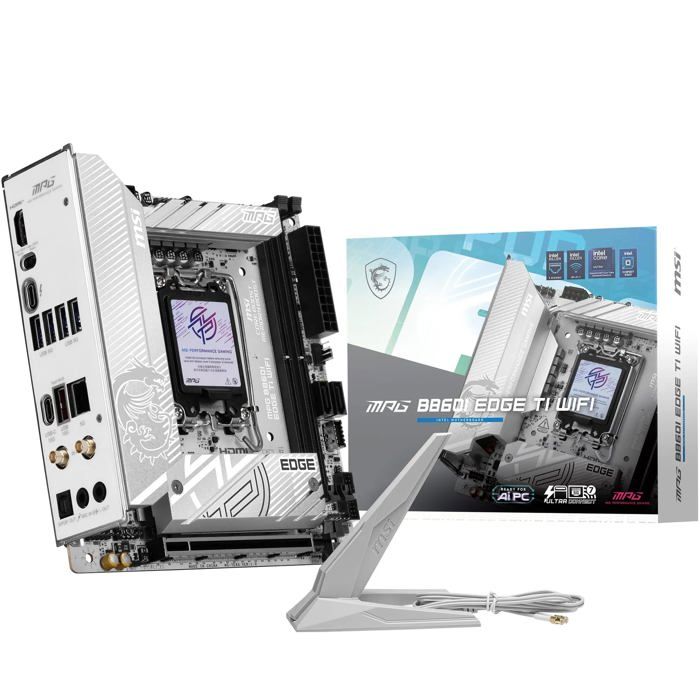 Carte mère Mini-ITX - MSI - MPG B860I EDGE TI WIFI - DDR5 - PCIe 5.0 - Wi-Fi 7