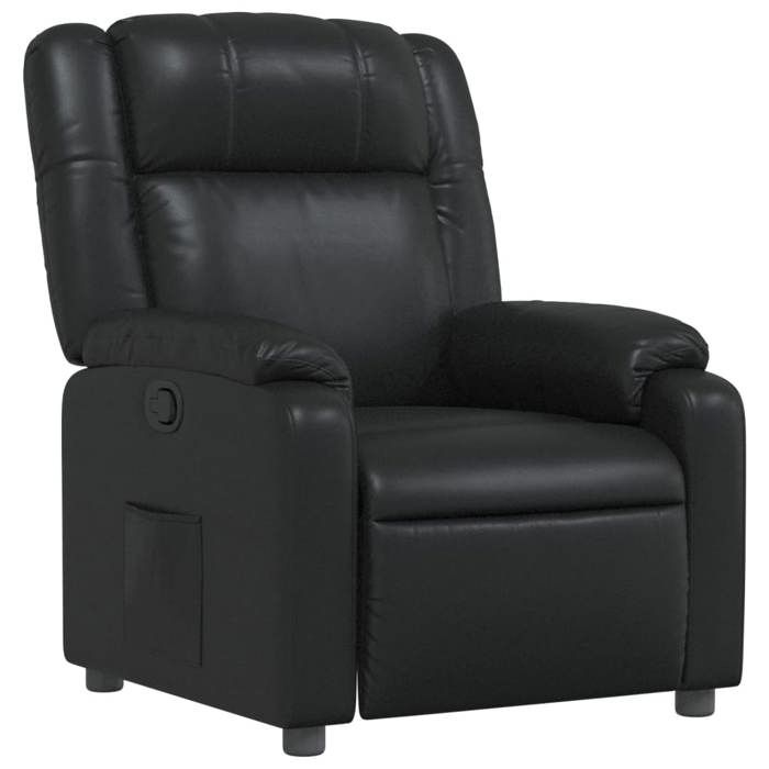 CHIC Fauteuil inclinable Noir Similicuir - 77x95x99 cm 601967 S11
