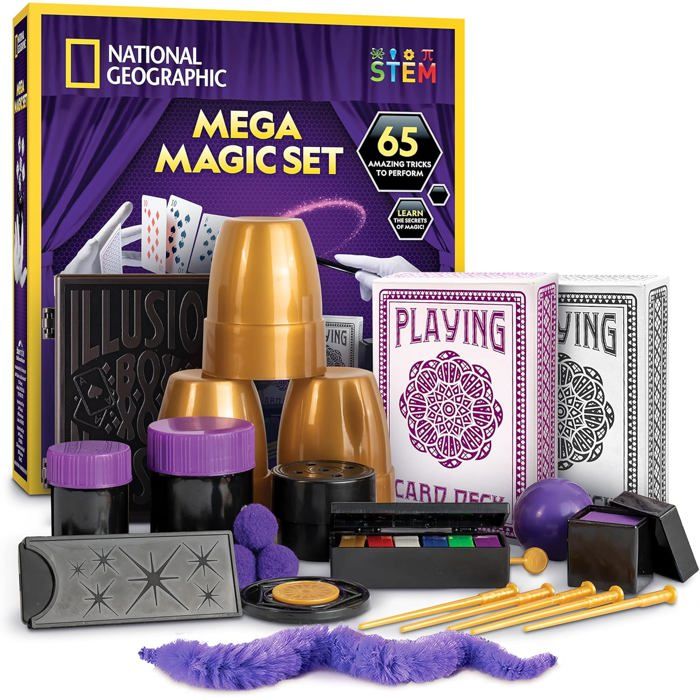 Coffret De Magie Pour Enfants 75 Tours - Inclut Accessoires Et Instructions, Parfait Pour Débutants 6-12 Ans