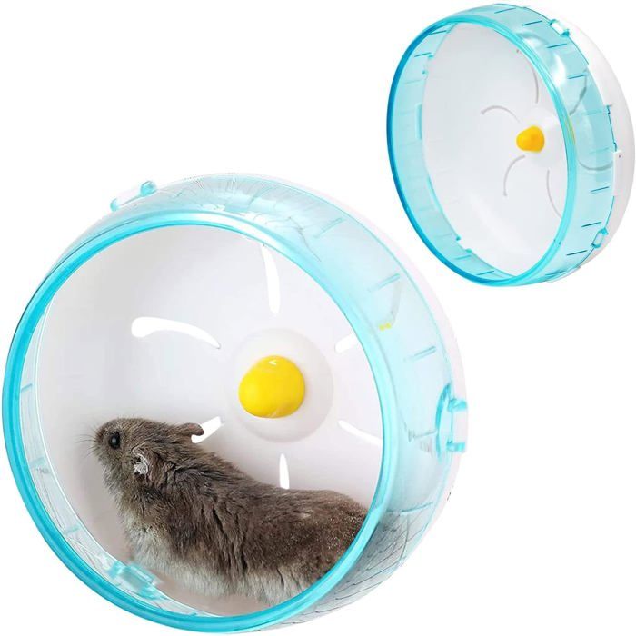 Meilleurs prix pour Roue de hamster roue dexercice pour hamster gerbille souris ou autres petits animaux domestiques (bleu，1Pcs)