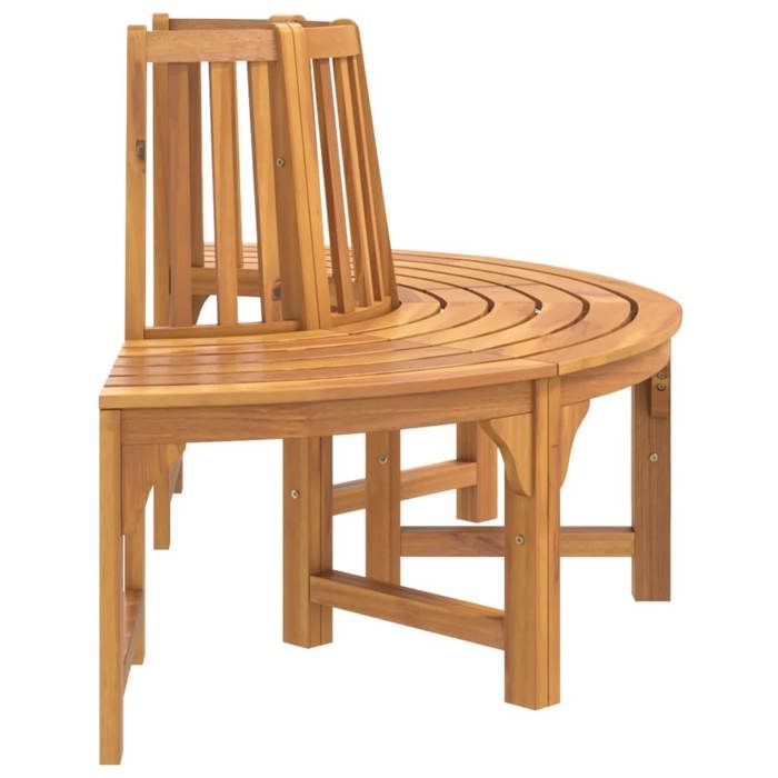 Sale 2026 Banc demi-circulaire tour darbre Ø160cm bois massif eucalyptus BB9