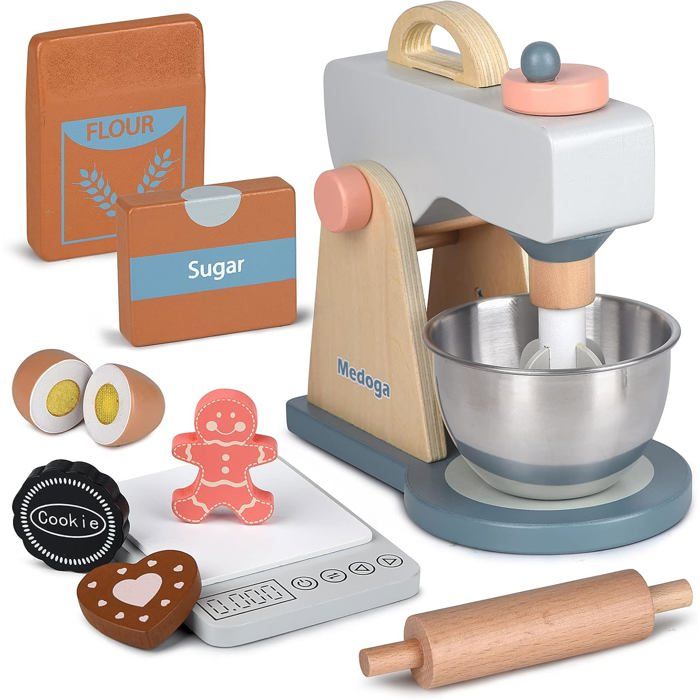 Mélangeur de jouets, jouet Blender - Accessoires de mélangeurs alimentaires | Accessoires de jeu de jeu de cuisine en bois simule les jouets de jeu pour les filles pour tout-petits garçons bébé Mélangeur de jouets, jouet Blender - Accessoires de mélangeurs alimentaires | Accessoires de jeu de jeu de cuisine en bois simule les jouets de jeu pour les filles pour tout-petits garçons bébé