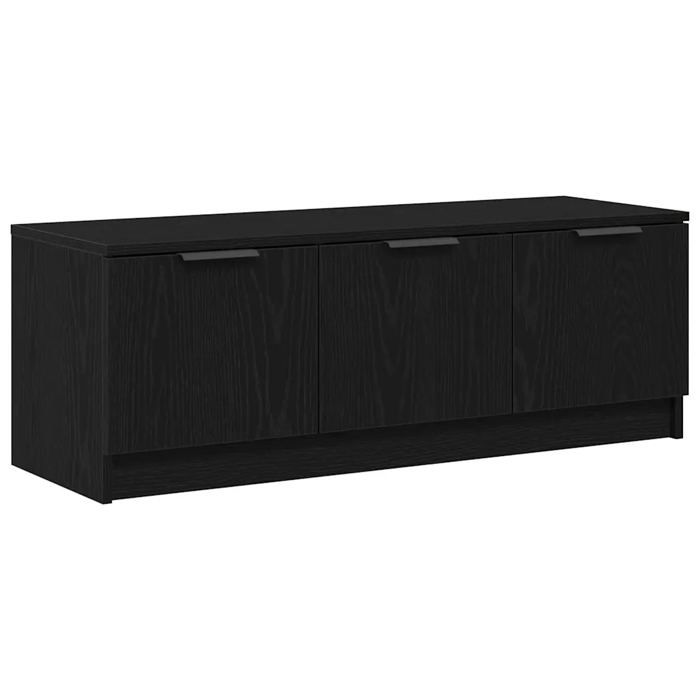 Meuble TV - HELLOSHOP26 - 102 x 35 x 365 cm - Chêne noir - Bois dingénierie - 3 portes Meuble TV - HELLOSHOP26 - 102 x 35 x 365 cm - Chêne noir - Bois dingénierie - 3 portes
