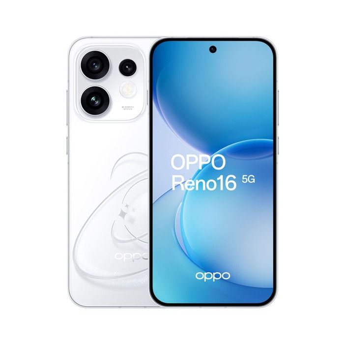 Smartphone Oppo Reno16 632 5G Double nano SIM 512 Go Blanc Pop