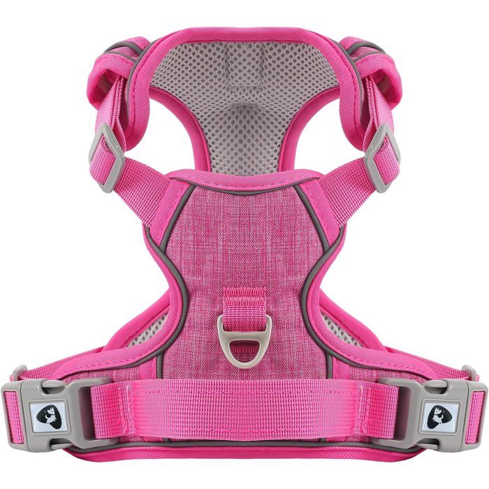 Harnais Anti Traction Pour Chien Harnais Chiot Chien Réfléchissant Réglable Avec Attache Devant Arnet Moyen Et Grand Rose S Harnais Anti Traction Pour Chien Harnais Chiot Chien Réfléchissant Réglable Avec Attache Devant Arnet Moyen Et Grand Rose S