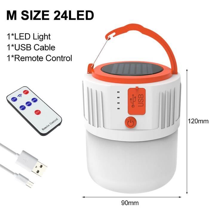 Lot De 2 Lanternes Solaires Gonflables - Lampe Camping LED Imperméable, Pliable, Portable Avec Poignée, Éclairage Extérieur Éco Pour Tente, Randonnée, Urgence