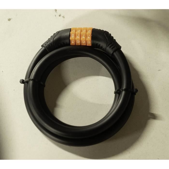 TPZORJX 2 Cadenas à Combinaison 4 Chiffres Câble Acier - Pour Casier, Vélo, Sac, Armoire | Argent, Réinitialisable