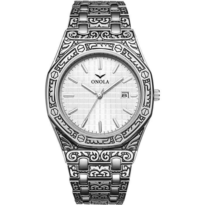Montre gravé sales homme