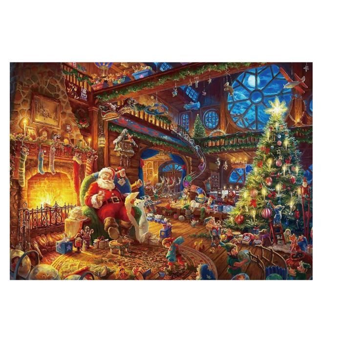 Puzzle de Noël, 1000 Pièces Puzzle Père Noël et Son Lutin de Noël,Coloré 70  x 50 cm Puzzle Noël Adultes Cadeau de Noël - Cdiscount Jeux - Jouets