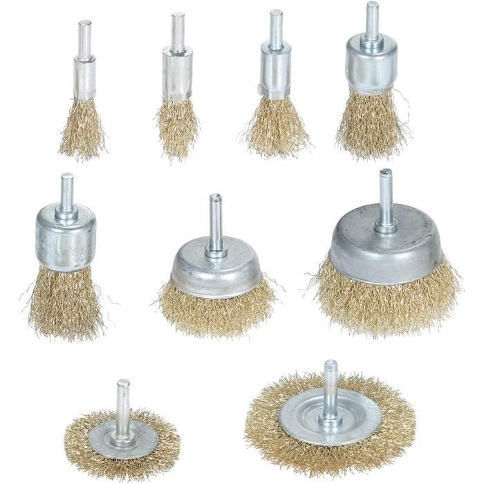 Lot De 6 Brosses Métalliques Tyenaza - Pour Nettoyage Imprimante 3D, Rouille, Surfaces