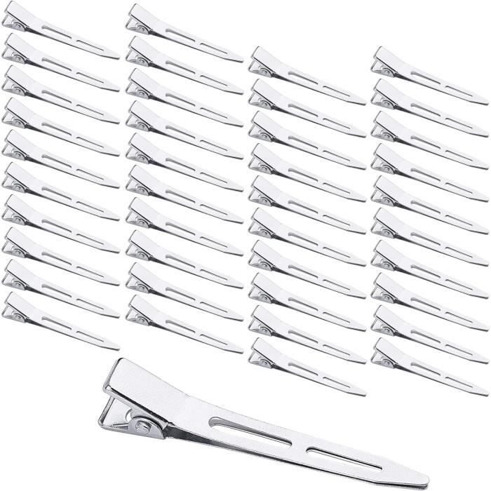 Lot De 50 Pinces Crocodiles En Métal - Longueur 10cm, Acier Inoxydable - Pour Photos, Cartes, Décoration De Table (mariage, Fête)