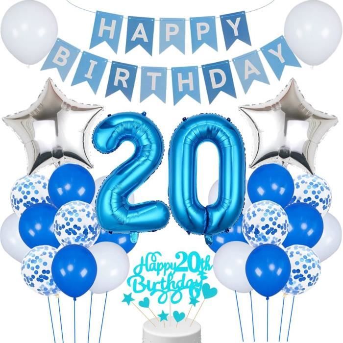 Décoration Gâteau 70 Ans Or - 20 Pièces Pour Topper Anniversaire Homme Ou Femme (ballons, étoiles, Bougies)