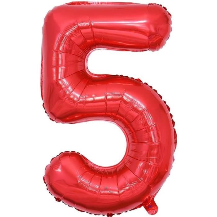 Ballon Chiffre Géant Vert Pixel - 101 Cm - Pour Décoration Anniversaire, Fête Gaming