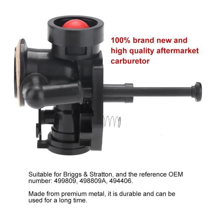 Carburateur De Remplacement Pour Briggs & Stratton - Compatible 499809, 498809A, 494406