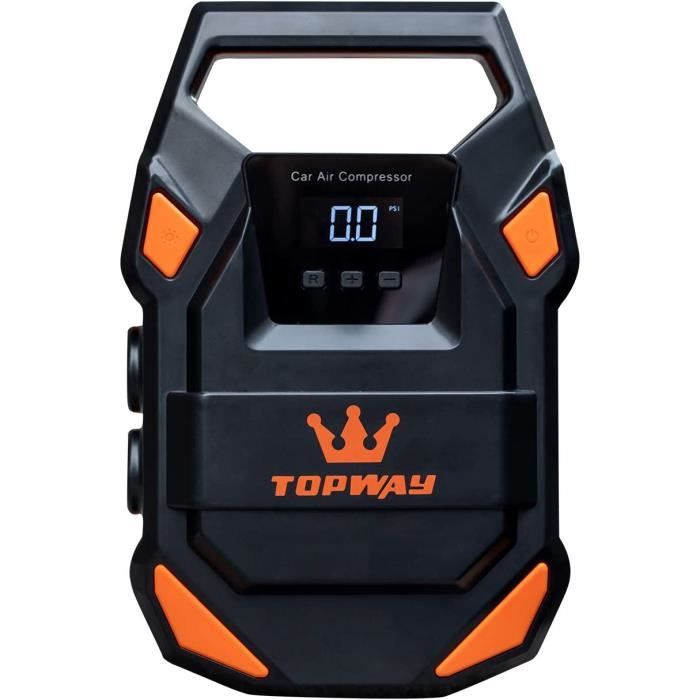 CaRSun Compresseur d'air Portable Gonfleur de Pneu DC 12 V