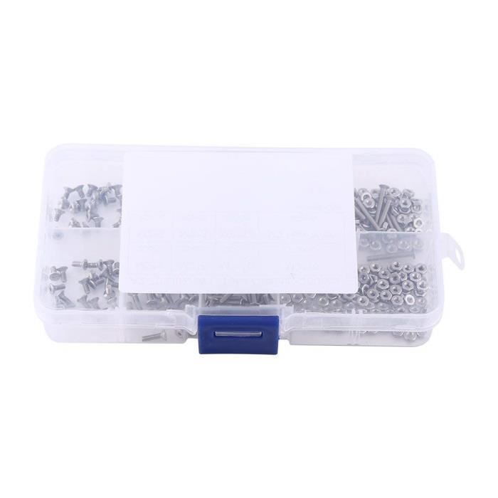 Kit De Boulons Et écrous Findmall 1440 Pièces - M2 M3 M4 Tête Hexagonale, Inox 304