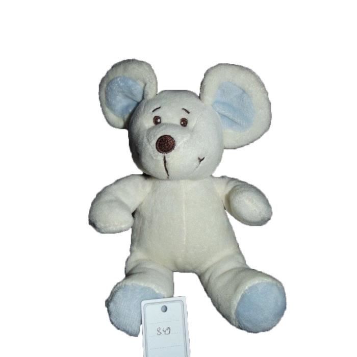 Doudou Paradise Toys Lidl Souris Hochet Blanc Et Bleu Cdiscount Puericulture Eveil Bebe