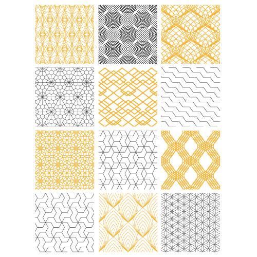 10 X 10 Cm Space Black Adhesif Carrelage Sticker Carreaux De