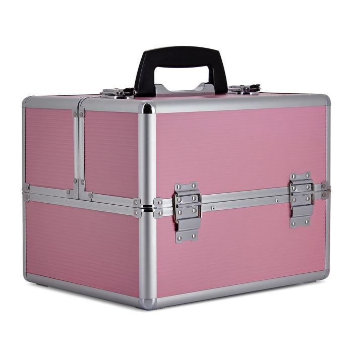 Valise Mallette M I Manucure Rose Rose Noir Achat Vente