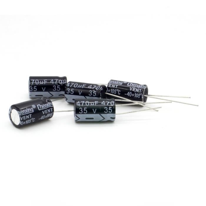 5x 470µF 35V Condensateur Elko Assortiment Mettre Ensemble Μ Mf Elekrolyt Radial 5x 470µF 35V Condensateur Elko Assortiment Mettre Ensemble Μ Mf Elekrolyt Radial