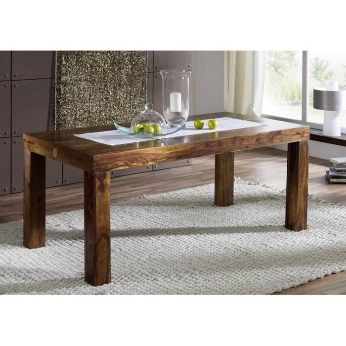 Table A Manger Rectangulaire 220x100 Cm 8 A 10 Personnes Bois