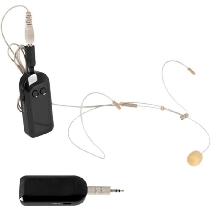 Micro Casque Invisible Professionnel - Micro Cravate Avec XLR 4 Broches - Parfait Pour Scène, église Et Conférences - Câble 2m