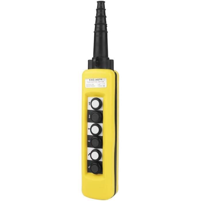 Samfox Télécommande Grue Avec Boutons Poussoirs - Commande Levage, Arrêt D'Urgence - Pendentif Pratico Pour Pont Roulant - 10