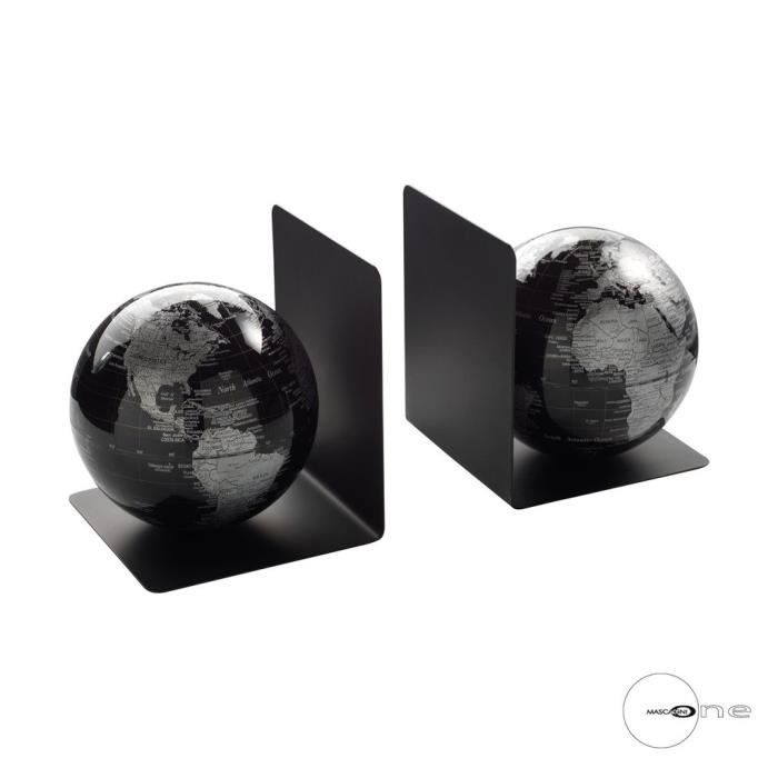 mascagni paire globes serre livres noir achat vente serre livres cdiscount