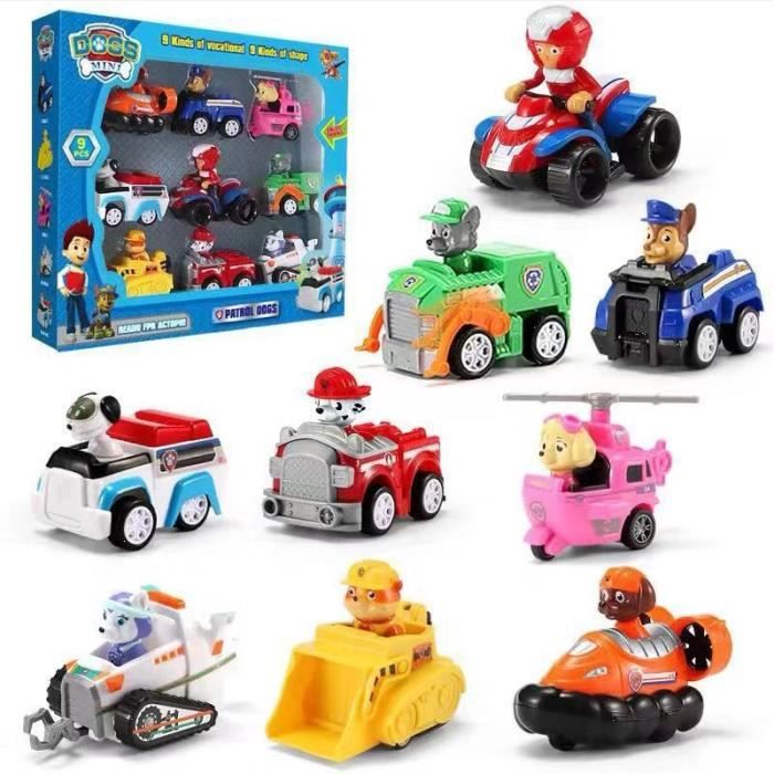 Coffret d'origine pat' patrouille chiens ensemble de sauvetage chiot  voitures Anime figurines modèle voiture jouet cadeau - Cdiscount Jeux -  Jouets