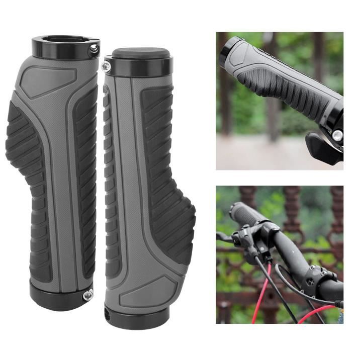 Poign es de Guidon Bicyclette En Caoutchouc V lo Ergonomie Poign e de Verrouillage Pour V lo de Route En Montagne