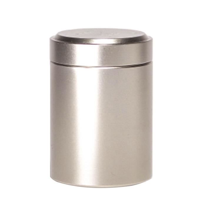 Lawei Lot de 6 boîtes à thé rondes avec couvercles doubles hermétiques, 236,8 g, petites boîtes