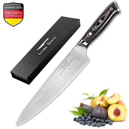 Aroma House Couteau De Cuisines Professionnel De 20cm Couteau A Fruits Couteau De Chef Damas Couteau Couteau A Legumes Couteau Achat Vente Couteau De Cuisine Aroma House Couteau De Cdiscount